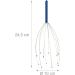 Relaxdays Metal Head Massager - 12 Arms & Knobs Blue Head Scratcher for Ultimate Relaxation - International Shipping Available - Buy Online on GoSupps.com