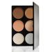 Vodisa Contour Face Powder Kit - Professional Base Foundation Corrector Palette for Highlighting, Contouring, and Bronzing - Brown - Buy Online on GoSupps.com