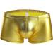 Duohropke Men's Shine Metallic Shorts | Gold Glitter Beach & Gym Trunks XL - Hot Pants Leather Optics - Buy Online on GoSupps.com