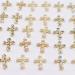 LIFOOST 30pcs Gold Cross Nail Charms for 3D Nail Art - Crystal Rhinestones Studs for Women's Acrylic Nails Designs - Buy Online on GoSupps.com