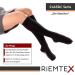 RIEMTEX Compression Stockings Class 1 CCL1 - Support Stockings for Men & Women | Closed Tip | Black & Beige | Classic Series 7111 | Size 3 - Buy Online on GoSupps.com
