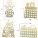 RORPOIR DIY Advent Calendar 1pc Wood Santa Crafts Unfinished Wood Ornament Xmas Chocolate Rack Calendar Christmas Decorate As Shown 27X12X40CM - Buy Online on GoSupps.com