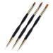 Sularpek 3 pieces nail brush set nailart brush nail brush set for gel nails nail professionally painting pen for gel nails uv gel nail design 3PCs