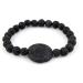 Soulnioi Obsidian Chakra Necklace & Black Sun Volcanic Rock Bracelet Set - Buy Online on GoSupps.com