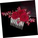 Mikinona Rose Hair Comb Bridal Hair Side Comb Wedding Hair Side Comb Bride Hair Side Comb Wedding Hair Comb Bridesmaid Hair Comb Hair Jewelry Comb Hair Decoration Hair Fork Red Zinc Alloy - Buy Online on GoSupps.com