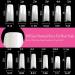 UNA GELLA Natural Acrylic Nail Tips - 432pcs Coffin Square French False Nails for Nail Extension & DIY Nail Art - 12 Sizes Soft Gel Tips - Buy Online on GoSupps.com