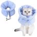 Cat Recovery Collar Soft Adjustable Cat Cone Warm and Waterproof Cat Cone Collars Recovery for Cat Kitten Small Dog After Surgery and Daily Use(Neck Girth 5.5"-9.8") (S(Weight 8kg))
