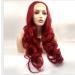 BGHJUE Women's Synthetic Wig with Bangs - Realistic Long Red Rolled Hair Wig Natural Scalp Simulation International Shipping - Buy Online on GoSupps.com