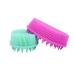 2Pack Silicone Body Scrubber & Shampoo Brush Set - Exfoliating Bath & Scalp Massager, Wet/Dry Use - Pink & Blue - Buy Online on GoSupps.com