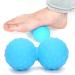 Double Massage Balls for Myofascial Relaxation | Peanut-Shaped Lacrosse Roller for Back Neck Foot & Shoulder - Blue - Buy Online on GoSupps.com