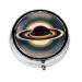Beautiful Saturnround Pill Box 3 Compartment Round Pill Box Organizer Portable Travel Pill Box for Traveling.