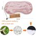 LULUSILK 100% Silk Adjustable Sleep Mask for Women & Men - Soft Comfortable Eye Mask in Pink - Buy Online on GoSupps.com