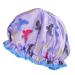 Double Layer Shower Caps  shower cap for women  hair cap for shower reusable shower cap shower hair cap waterproof shower cap (Purple)