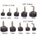 Buy 6 Heel Caps & Plier + 30 Pairs High Heel Replacement Tips | 5 Sizes 2 Pin Diameters | International Shipping - Buy Online on GoSupps.com