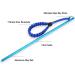 Vbestlife 34cm Aluminum Diving Stick Pointer with Parachute Lanyard - Blue - Buy Online on GoSupps.com