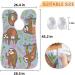 Beard Bib Apron for Men | Non-Stick Waterproof Hair Catcher - Cute Sloths Design - Ideal for Shaving & Trimming | Ship Worldwide - Buy Online on GoSupps.com