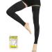 Beaister medical compression stockings women & men's thigh support stockings high footless compression stocks firm 20-30 mmHg graded support for varicose veins edema flight black M