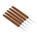 MagiDeal 5 Crochet Hooks for Hair Extension Micro Needle Crochet Needles Extensions Wigs Hairpieces to Braid Hook Needle 0.75 mm