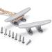 ZOMCHAIN Boat Cleat Open Base Boat Cleat, Dock Cleat All 316 Stainless Steel Boat Mooring Accessories, Free Installation Accessories Screws 4 inch-2PCS