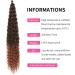 Buy DSoar 30 inches Deep Twist Crochet Hair - 3 Packs Ocean Wave Curly Braids | Synthetic Hair Extensions for Women & Girls - Buy Online on GoSupps.com
