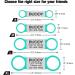 Tagme 2 Pack Personalized Dog ID Tags for Small & Medium Breeds - Engraved Turquoise - Buy Online on GoSupps.com