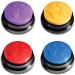 Dog Buttons for Communication and Training Pet Voice Recorder Device Dog Buttons Talk Training Pet Talking Training Answer Buzzer 30 Second Record & Playback Dog buttons for pet - Pack of 4 New Dog Buttons - 4Pcs