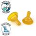 Lelekka Natural Latex Round Teat Size M - Pack of 4 | Medium Suction for Milk & Baby Food | International Shipping - Buy Online on GoSupps.com