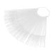 Nail Art Sticks 50 Pieces Nail Display Sticks for Professional Nail Salon (Transparent)