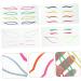 Healeved 12 Sets Paper Beauty Eyeliner Decal Waterproof Eyeliner Sticker Stickers 1 count (Pack of 1) Colorfulx3pcs - Buy Online on GoSupps.com