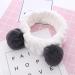 Washing Face Makeup Headband for Women - Cute Panda Ears Grey - Spa Shower Yoga Hairband for Girls and Babies - Korean Beauty Products - Buy Online on GoSupps.com