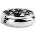 Black White Marble Round Pill Box | 3 Compartment Portable Travel Medicine Organizer - Mini Decorative Pocket Purse for Vitamins & Tablets - Buy Online on GoSupps.com