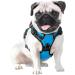 Phoepet Reflective Dog Harness for Small Dogs | Adjustable Front Clip & Handle | Easy On/Off | Medium Blue - Buy Online on GoSupps.com