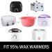 16oz Non-Stick Wax Pot Replacement - Reusable & Removable Bowl for 500ml Wax Heater - Pink - Buy Online on GoSupps.com