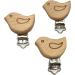 Arakierst 5pcs Natural Wood Bird Shape Pacifier Clips - DIY Beading Accessory - Buy Online on GoSupps.com