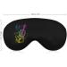 Colorful Violin Music Notes Sleep Mask | Adjustable Eye Mask - Blocks Light for Men & Women - Buy Online on GoSupps.com