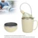 Convalescent Feeding Cup 350ml 304 Stainless Steel Adaptive Drinking Cup with Straw Leakproof Lightweight Bed Sippy Cup Drinking Aids for The Elderly Patient Disabled - Buy Online on GoSupps.com