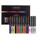 Matte Liquid Eyeliner Set 16 Colors Waterproof Highly Pigmented Colorful Matte & Metal Colorful Eyeliner Pen Set