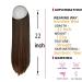 Halo Long Synthetic Hair Extensions Invisible Wire Headband 22 Inch Straight 4.4 Oz - Heat Resistant Fiber - No Clip - Dark Brown Mix Light Auburn - Buy Online on GoSupps.com