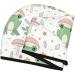 Hair Towel Wrap - Quick Drying Towel Turban with Button (Frog & Mushrooms) | Shop Now for International Shipping - Buy Online on GoSupps.com