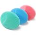 Baby bathing brush baby brush silicone massage brush peeling brush |The Skinsoother baby essential for dry skin cradle cap and eczema 4 pieces (small - 4 pieces)