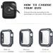 Adepoy 2 Pack Rugged Case Compatible for Apple Watch 44mm Series SE/6/5/4 with Tempered Glass Screen Protector Military All Around Hard TPU Protective Cover Case Shockproof Bumper for iWatch Men 44mm 44mm Black*2 - Buy Online on GoSupps.com