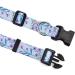 Mihqy Adjustable Dog Collar - Soft & Comfortable Bohemian Design for Small Medium & Large Dogs - Purple Flowers - XS (20-30 cm) - Buy Online on GoSupps.com