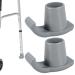 YHDFVSA 2 Pcs Walker Ski Glides Rubber Glide Walker Ski Caps Heavy Duty Walker Assist Accessories Reusable Mobility Aid Accessory Protection Cover for Seniors Walker Feet(grey)