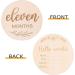 Joy Depot 12-Piece Baby Monthly Wooden Cards and Discs Set for Newborns | Double-Sided Milestone Photo Props | Baby Shower Gift | 0-12 Months Growth Recording - Buy Online on GoSupps.com