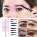 KARLOR Eyebrows Stencils Brow Trimmer Tool set 8 eyebrow templates 3 eyebrow trimmer set eyebrow scissors with Comb shavering eyebrows tweezers brows trim tool set for beginners - Buy Online on GoSupps.com