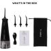 Water Flosser Cordless - Rechargeable Dental Oral Irrigator with 3 Modes 4 Jet Tips & 300ml Tank IPX7 Waterproof for Home & Travel - Buy Online on GoSupps.com