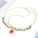 Zeelina Rhinestone Head Chain Baroque Forehead Chains Red Headband Prom for Girls and Women - Buy Online on GoSupps.com