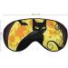 Halloween Cat Sleep Eye Mask with Elastic Strap - Unisex Sleep Travel Blindfold - Buy Online on GoSupps.com