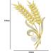 WIPPWER Pin Jewelry Gifts for Women Ladies Fashion Accessories Ladies Elegant Cubic Zircon Wheat Brooch Wheat Shape Wedding Banquet Brooch Pin Brooches & Pins - Buy Online on GoSupps.com
