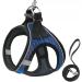 LOOK ANDES Care Carriation Cat Harness with Leash - Reflective Dishwashing for Cats & Puppies (XS: 26-30cm) - Blue - Buy Online on GoSupps.com
